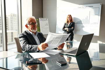 Imagen representativa de un préstamo para personas con deudas, mostrando una familia feliz al recibir ayuda financiera.
