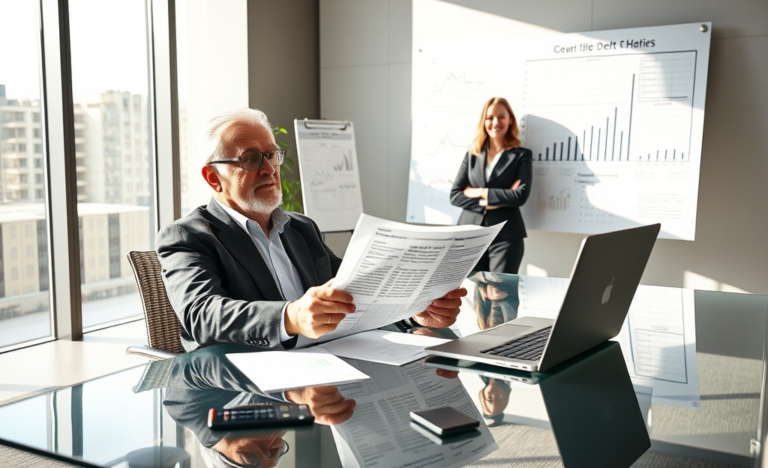 Imagen representativa de un préstamo para personas con deudas, mostrando una familia feliz al recibir ayuda financiera.