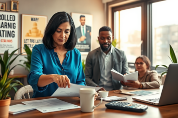 Imagen que representa un préstamo personal para pequeños negocios, simbolizando financiamiento y crecimiento empresarial.