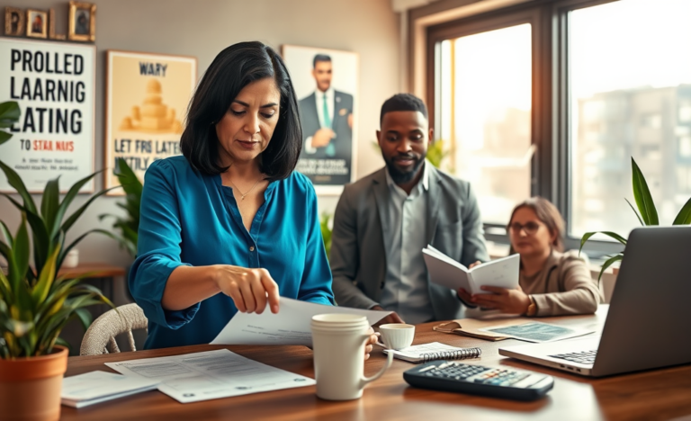 Imagen que representa un préstamo personal para pequeños negocios, simbolizando financiamiento y crecimiento empresarial.
